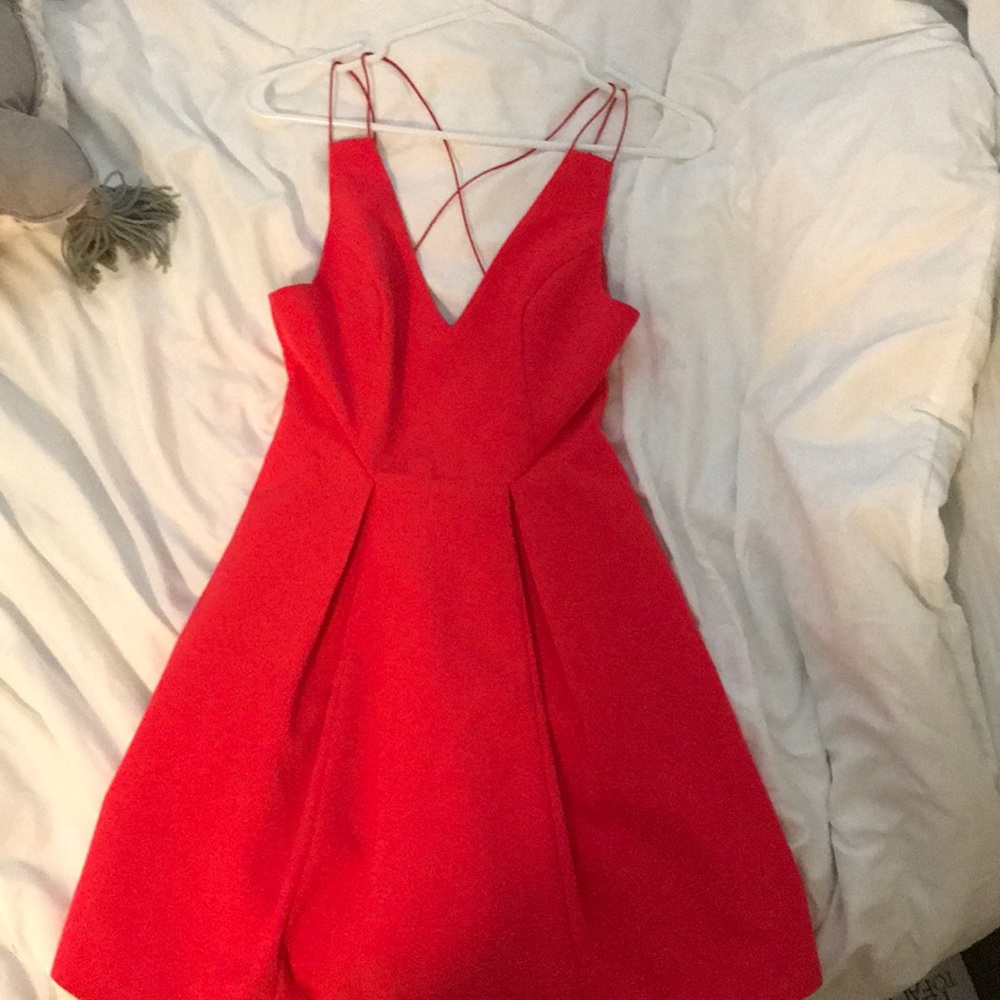 Red Top Shop dress